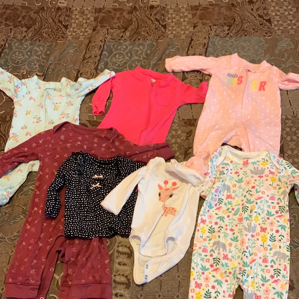 0-3 months Footie/Long Sleeve Bundle